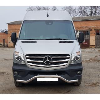 Barra anteriore inferiore MBSP.07.F3-04.6 (acciaio inox) Mercedes Sprinter W906 2006–2018 foto 1