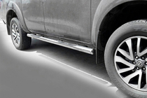 Nissan Navara/NP300 2016- Barre Laterali (2 pz, Acciaio Inox) foto 1