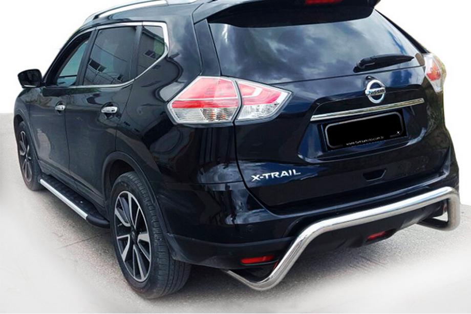 Nissan X-trail T32/Rogue 2014-2021 Protezione Posteriore AK007 (Acciaio Inox) Image