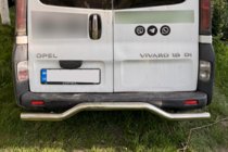 Renault Trafic 2001–2015 Protezione Posteriore AK006 (Acciaio Inox) foto 3