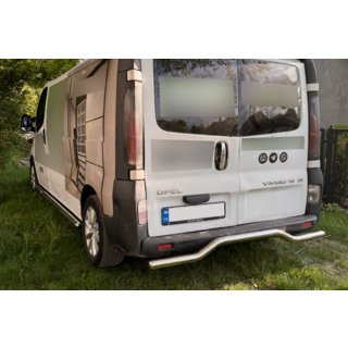 Protezione Posteriore AK006 (Acciaio Inox) Renault Trafic 2001–2015 foto 4