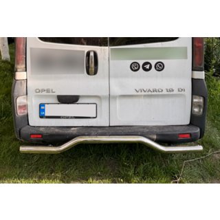 Protezione Posteriore AK006 (Acciaio Inox) Opel Vivaro 2001–2015 foto 1