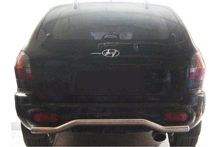 Hyundai Santa Fe 1 2000-2006 Barra Posteriore AK004 (Acciaio Inox) Foto 1