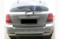 Kia Sorento I BL 2002-2009 Barra Posteriore AK002-Doppia (Acciaio Inox) foto 2