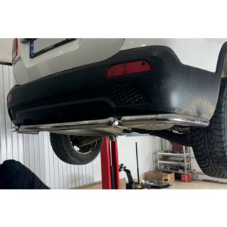 Barre angolari posteriori con sezione centrale AK007-3 (2 pz, acciaio inox) Kia Sorento II XM 2009-2014 foto 2