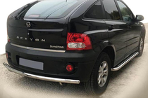 SsangYong Action 2005-2018 Protezione Posteriore AK002 (Acciaio Inox) foto 1