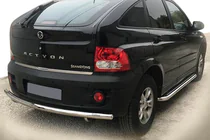 SsangYong Action 2005-2018 Protezione Posteriore AK002 (Acciaio Inox) foto 1