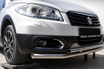 Suzuki SX4 S-Cross 2013-2016 Protezione Anteriore ST014 (Acciaio Inox) foto 2