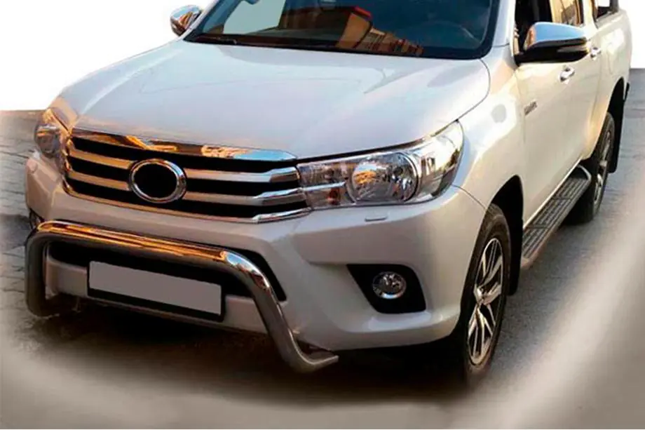 Toyota Hilux 2015- Protezione Anteriore WT009 (Acciaio Inox) Foto 1