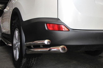 Toyota Rav 4 2013-2018 Angolari posteriori AK003-doppio (acciaio inox) foto 1