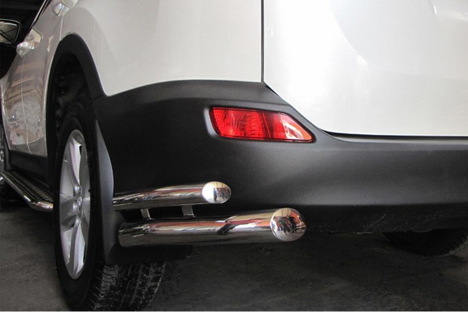 Toyota Rav 4 2013-2018 Angolari posteriori AK003-doppio (acciaio inox) Image