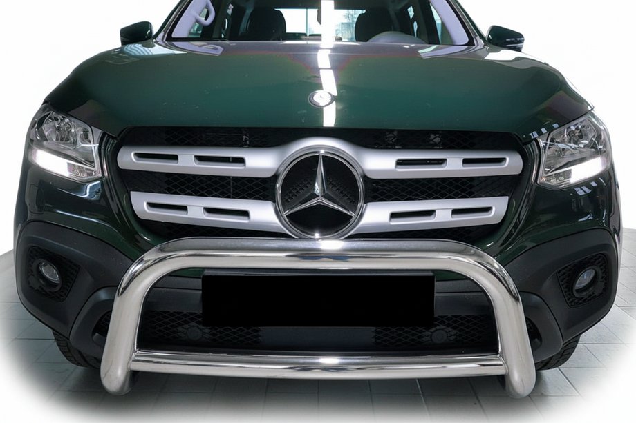 Mercedes X class 2017-2020 Protezione Anteriore WT005 (acciaio inox, 60mm) Foto 1