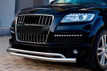 Audi Q7 2005-2015 Protezione Anteriore ST017 (Acciaio Inox) foto 1