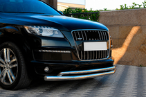 Audi Q7 2005-2015 Protezione Anteriore ST017 (Acciaio Inox) foto 2