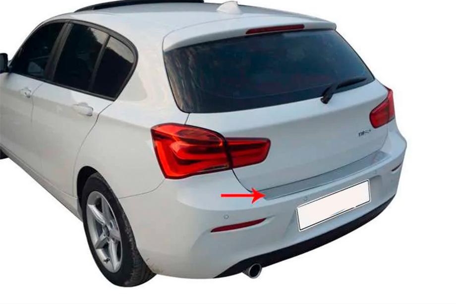 BMW 1 Series F20/F21 2011-2019 Protezione paraurti posteriore OmsaLine (per F20, acciaio inox) Foto 3