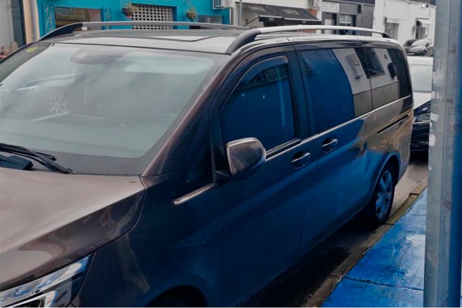 Mercedes Vito/V-class W447 2014- Barre Tetto Cromo CAN Design Originale (Piedini in Metallo) Foto 6