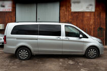Mercedes Vito/V-class W447 2014- Barre portatutto nere CAN Design Originale (Piedini in metallo) foto 5