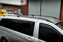 Mercedes Vito/V-class W447 2014- Barre portatutto nere CAN Design Originale (Piedini in metallo) foto 3
