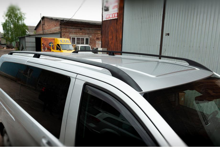 Mercedes Vito/V-class W447 2014- Barre portatutto nere CAN Design Originale (Piedini in metallo) Image