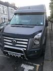 Volkswagen Crafter 2006-2016 Visiera parabrezza su telaio V1 (nero lucido, 5mm) foto 3
