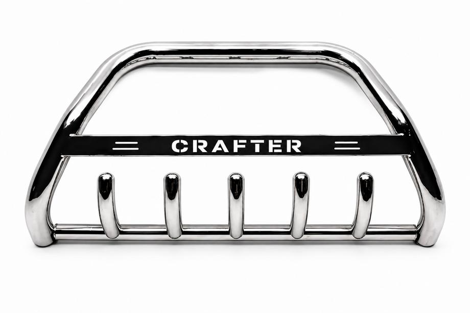 Volkswagen Crafter 2006-2016 Parabullbar WT004 Acciaio Inox 60mm, senza scritta Foto 5