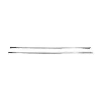 Cornici esterne finestrini (2 pz, acciaio inox) Citroen C-2 2003-2009 foto 2