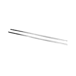 Cornici esterne finestrini (2 pz, acciaio inox) Citroen C-2 2003-2009 foto 3