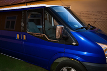 Ford Transit 2000–2014 Cornici Finestrini Acciaio Inox (2 pz) foto 4