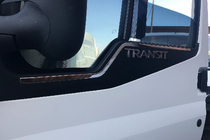 Ford Transit 2000–2014 Cornici Finestrini Acciaio Inox (2 pz) foto 1