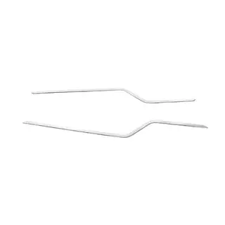 Cornici Finestrini Acciaio Inox (2 pz) foto 2