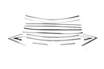 Hyundai Accent 2011-2017 Set completo cornici cromate per finestrini (14 pz, acciaio inox) foto 2