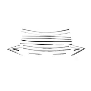 Set completo cornici cromate per finestrini (14 pz, acciaio inox) foto 2