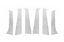 Hyundai Santa Fe 2 2006-2012 Modanature Montanti Porta in Acciaio Inox (6 pz) foto 4