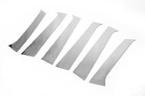 Hyundai Santa Fe 2 2006-2012 Modanature Montanti Porta in Acciaio Inox (6 pz) foto 5