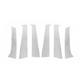 Modanature Montanti Porta in Acciaio Inox (6 pz) Hyundai Santa Fe 2 2006-2012 foto 4