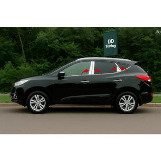 Modanature Montanti Porta in Acciaio Inox (8 pz) Hyundai IX-35 2010-2015 foto 1