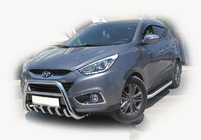 Hyundai IX-35 2010-2015 Protezione Anteriore WT003 (Acciaio Inox) foto 4