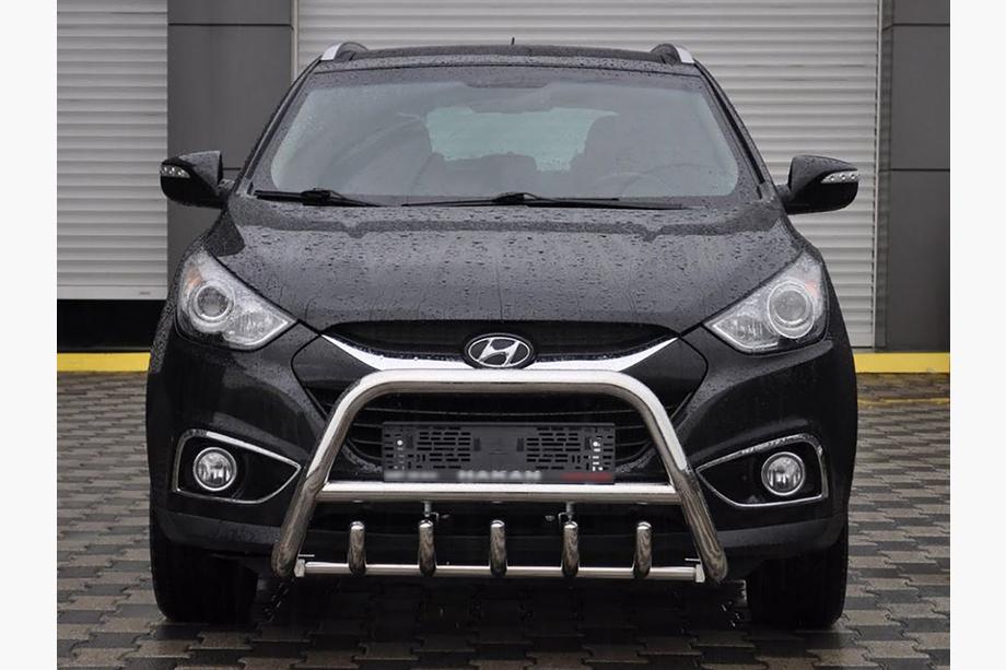 Hyundai IX-35 2010-2015 Protezione Anteriore WT003 (Acciaio Inox) Image