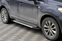 Ford Kuga 2008-2013 Pedane Laterali Allmond Grey (2 pz, Alluminio) foto 1