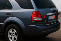 Kia Sorento I BL 2002-2009 Modanatura bagagliaio acciaio inox foto 1