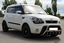 Kia Soul I 2008-2013 Parabulloni Anteriore (Acciaio Inox) 60 mm, senza scritta foto 3