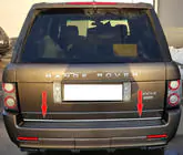 Range Rover III L322 2002-2012 Modanatura bagagliaio acciaio inox foto 1