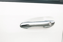 Mercedes ML W164 2005-2011 Coperture Maniglie Porta Cromate (4 pz, Acciaio Inox) foto 3