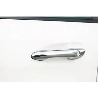 Coperture Maniglie Porta Cromate (4 pz, Acciaio Inox) Mercedes ML W164 2005-2011 foto 3