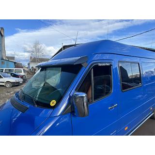 Visiera parabrezza (nero lucido, 5mm) Mercedes Sprinter W901/902/903/904/905 1995–2006 foto 3