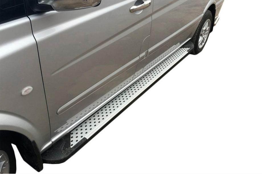Mercedes Viano 2004-2014 Pedane laterali tipo X5 (2 pz, alluminio) Image