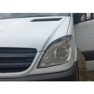 Palpebre Fari Dritte (nere, ABS, 2006-2013) Mercedes Sprinter W906 2006–2018 foto 3