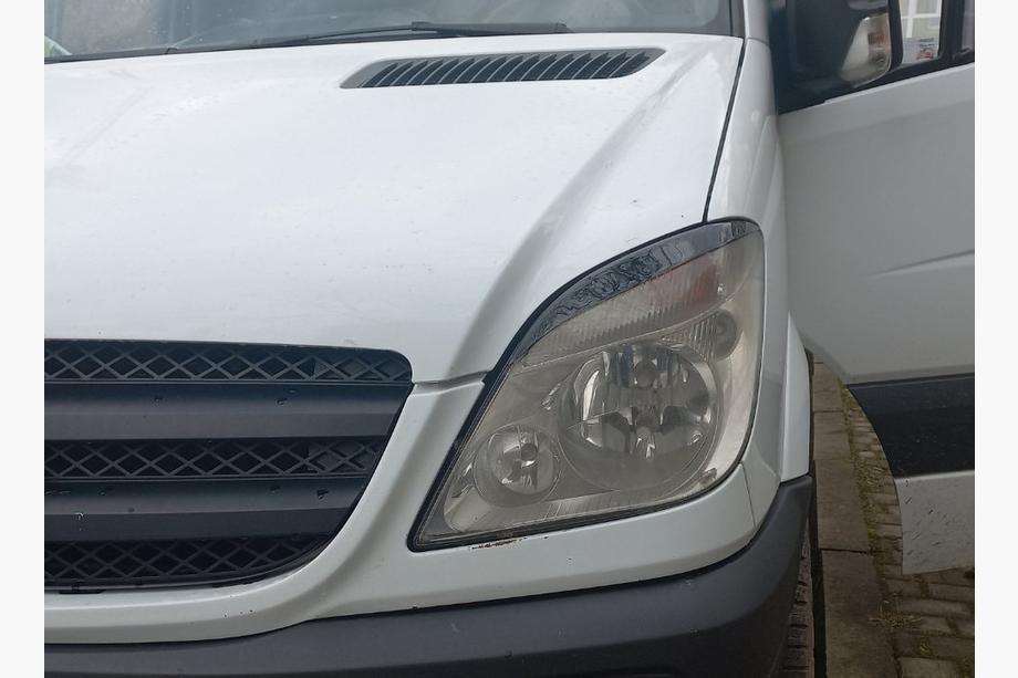 Mercedes Sprinter W906 2006–2018 Palpebre Fari Dritte (nere, ABS, 2006-2013) Nero Lucido Foto 3