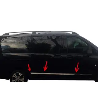 Modanature porte (6 pezzi, acciaio inox) Mercedes Vito/V-class W447 2014- foto 1