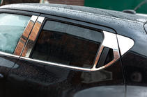 Nissan Juke 2010-2019 Modanature Montanti Porta in Acciaio Inox (8 pz) foto 2